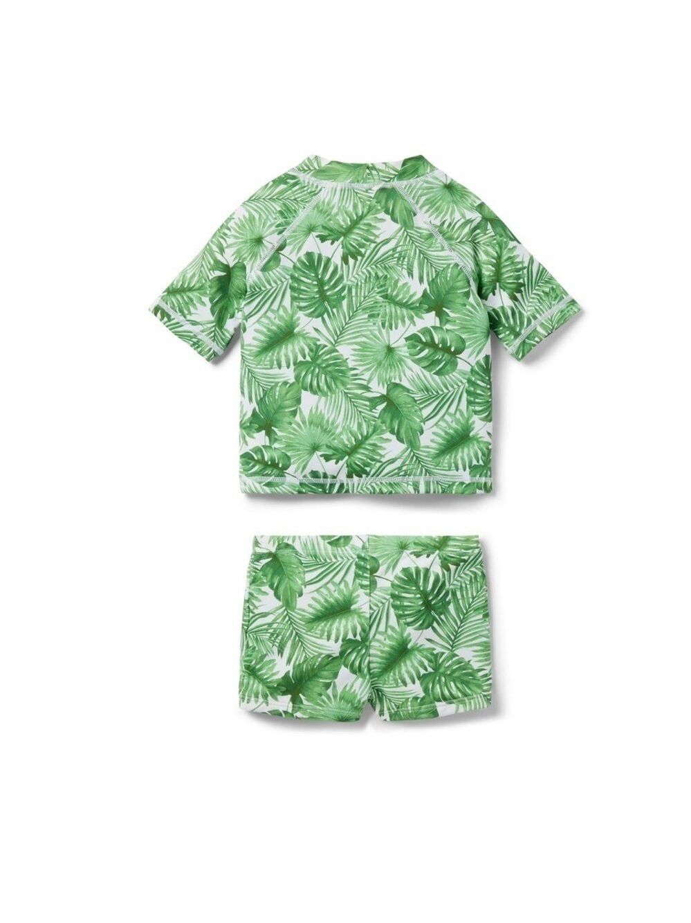 𝅺BABY PALM LEAF RASH GUARD SET